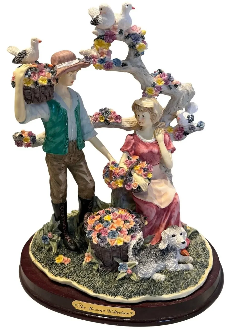 The Messina Collection Figurine Love Birds, Dog Beehive 11